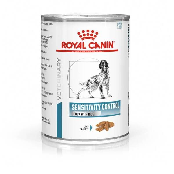 Royal Canin Sensitivity Control Duck Rice veterinārie konservi suņiem alerģijām 410 g